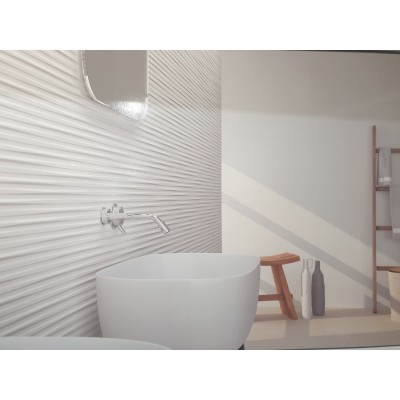 CARRELAGE MURAL BLANC BRILLANT 30X60 RECTIFIE
