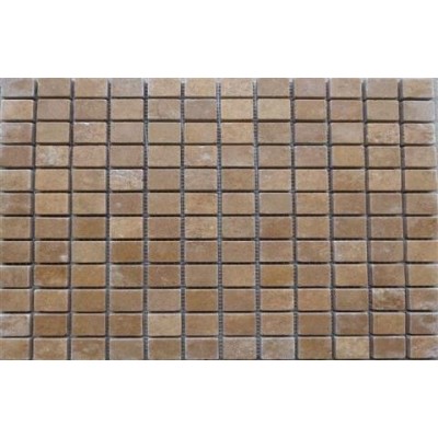 MOSAIQUE TRAVERTIN VIEILLI 2.3x2.3 NOCE